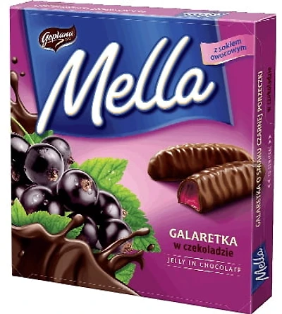 Goplana Mella Blackcurrant Jelly in Chocolate, 190g