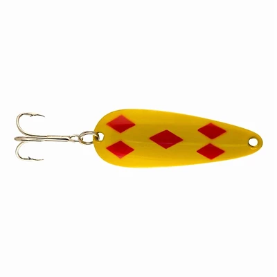 Leurre de pêche Len Thompson - 0YR Cinq de Diamants jaune et rouge - 5/8oz