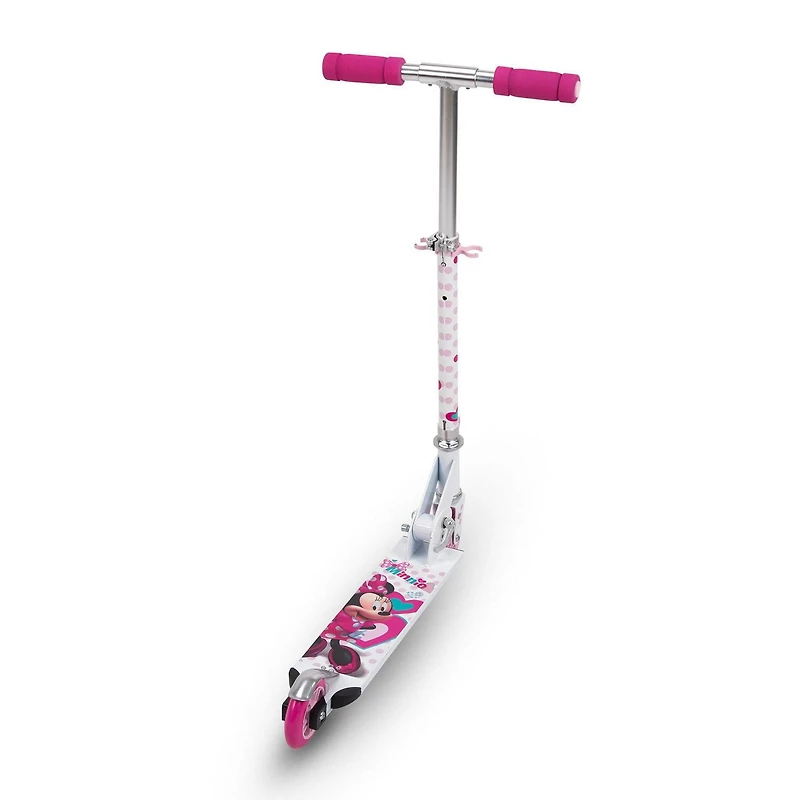 Disney Minnie 2-Wheel Girls’ Inline Folding Aluminum Scooter, by Huffy