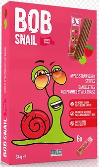 Bob Snail, Gluten-Free, Apple Strawberry Fruit Strips, 84g, BobSnail, apple strawberry.84g