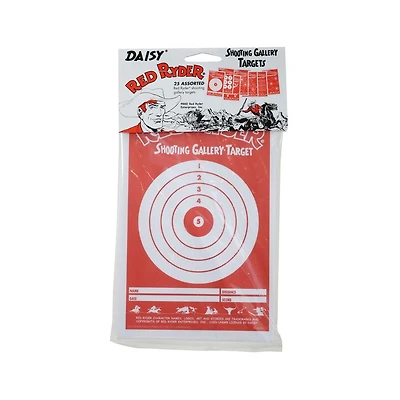Cibles en papier Ryder Daisy Red - 25 assorties