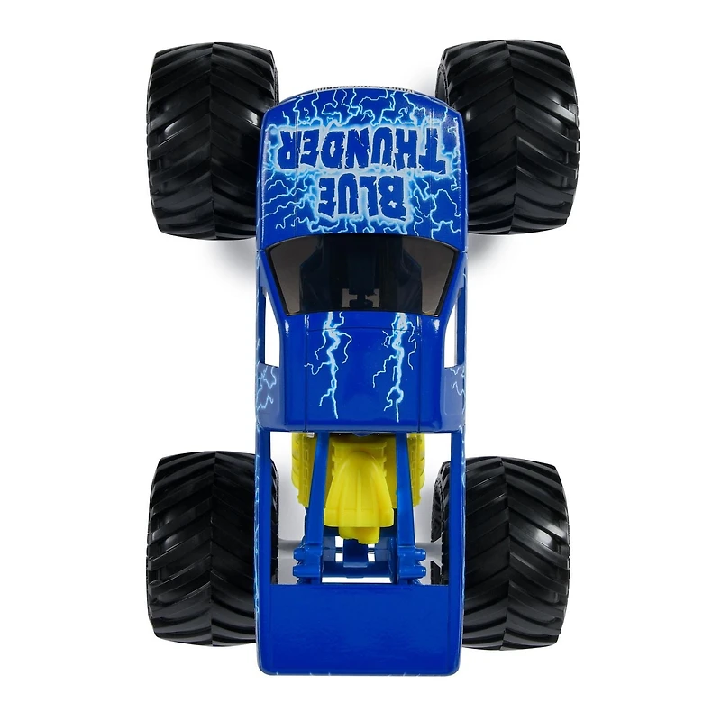Monster Jam, Official Blue Thunder Monster Truck, Collector Die-Cast Vehicle, 1:24 Scale, Kids Toys for Boys and Girls Ages 3 and up