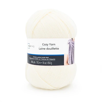Mainstays Cozy Medium Acrylic Yarn 1 Ball, 454g / 792m