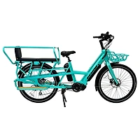 Demon Electric EcoCarrier Longtail Cargo E-Bike - 48V 500W Mid-Drive Motor, 26" Tires, 100KM Range, 3.5" Full-Colour LCD Display with E-Bike Torque Sensor, 24Ah Removable Li-ion Battery
