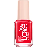 essie plant-based vegan nail polish, creamy finish, 8-free, lust for life, red, 13.5ml, plant-based nail polish