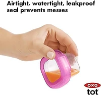 OXO Tot - Baby Blocks - Contenants de 60 ml - Portionner, Conserver, Congeler, Réchauffer, Servir - Hermétiques, Étanches, Antifuites - Micro-ondes, Congélateur, Lave-vaisselle - Sans BPA, Phtalates,