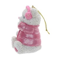 PINK SNOWFLAKE TEDDY GIRL