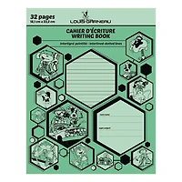 Louis Garneau cahier interligné/point. Vert