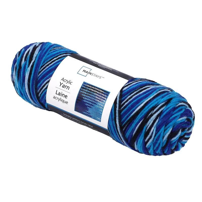 Mainstays Acrylic Yarn, Mainstays Medium Acrylic Black Blend Yarn, 5 Oz 285 Yards