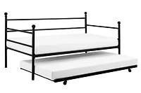 DHP Daybed and Trundle, Black Metal