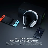Turtle Beach® Stealth™ 600 – Blanc pour Xbox Series X|S, Xbox One, PC, PS5™, PS4™, et autres appareils mobiles équipés du Bluetooth®, Xbox Series X/S