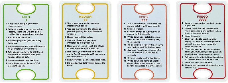Jeu de cartes ​UNO® Dare Adults Only pour soirées de jeux, déplacements, camping et fêtes Âges 18+