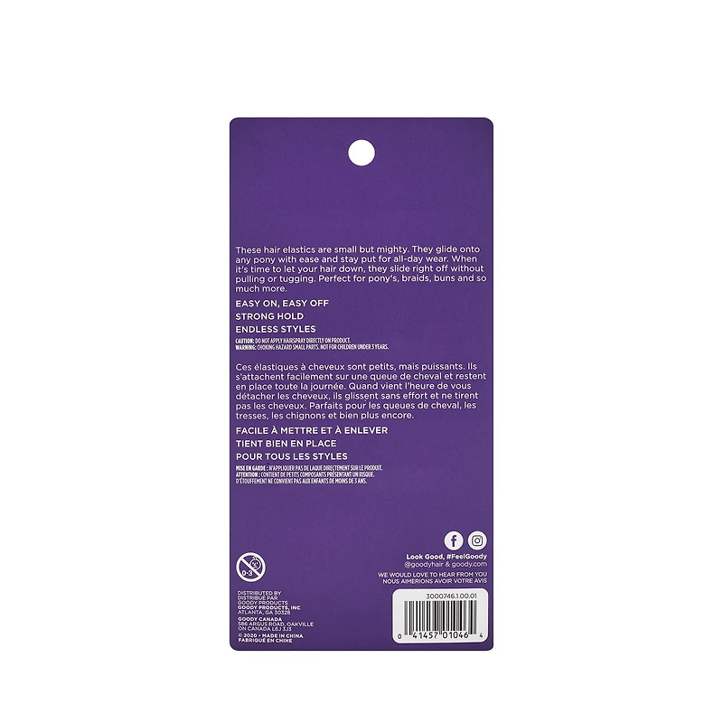 Goody Clear Polybands - 250Ct, Goody Elastics