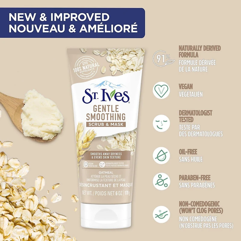 Désincrustant Visage et Masque St. Ives Lissage Délicat