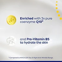 NIVEA Q10 Anti-Wrinkle Night Repair Ultra Serum Night Recovery | Anti-wrinkle night serum with pro-vitamin B5, 30 mL