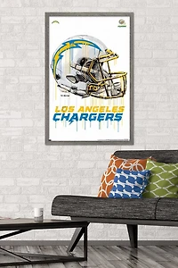 NFL Los Angeles Chargers - Drip Helmet 20 Wall Poster