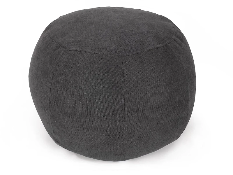 Lounge & Co Round Grey Pouf