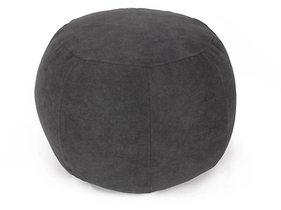 Lounge & Co Round Grey Pouf