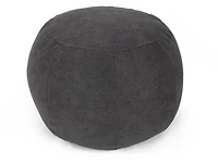 Lounge & Co Round Grey Pouf