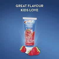 Dentifrice anticarie au fluorure Crest pour enfants, Protection anticarie, Strawberry Rush 85 ml