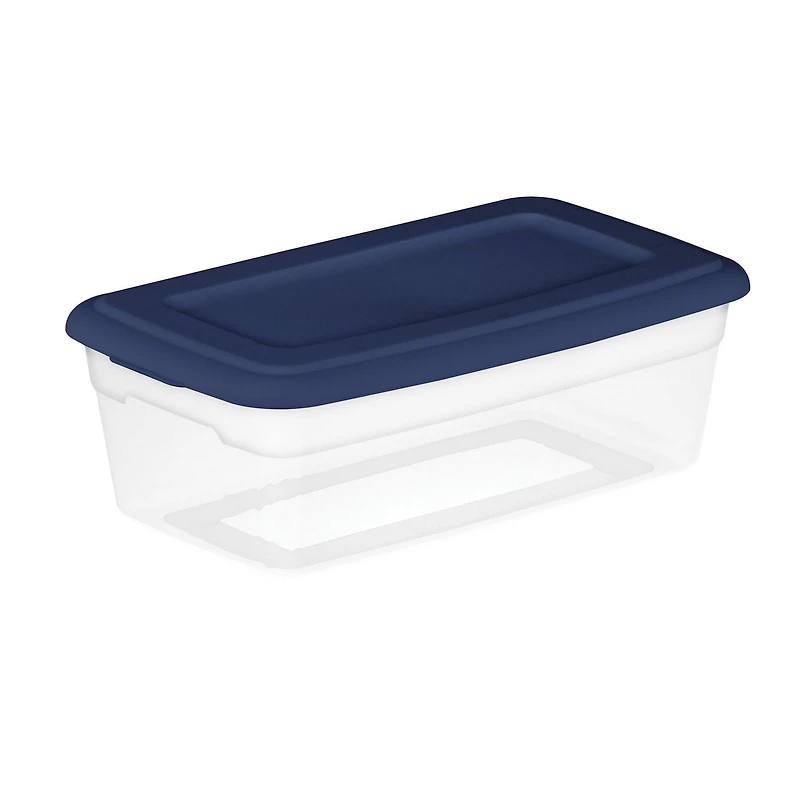 Sterilite Set Of (5) 5.7 Liter Boxes - Blue