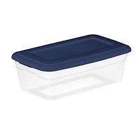 Sterilite Set Of (5) 5.7 Liter Boxes - Blue