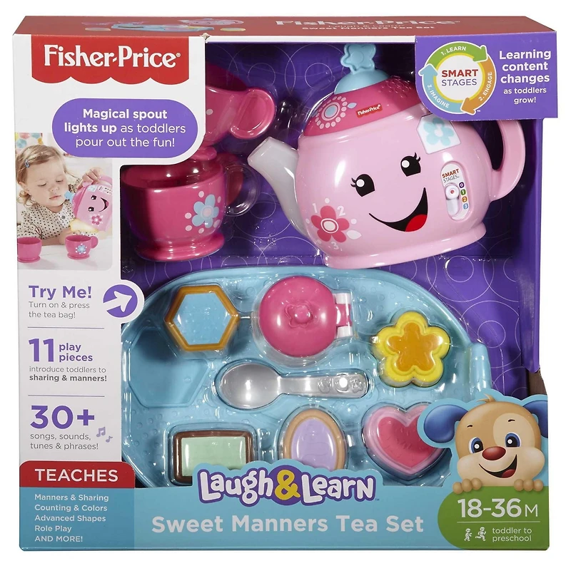 Fisher-Price Rires et Éveil Service à thé Bonnes Manières – Édition Française