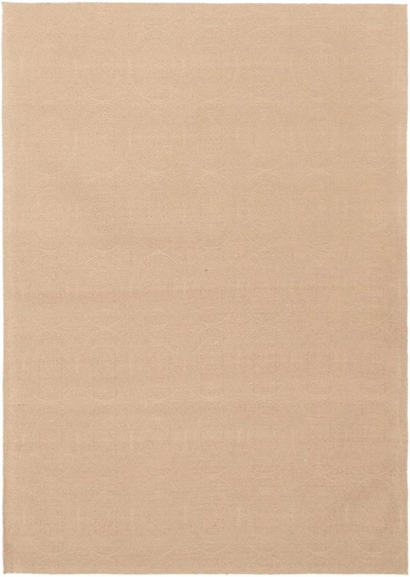 ECARPETGALLERY 4'8" x 6'8" Transitional Collage Handmade Area Rug for Living Room, Dining Room and Bedroom in Brown