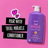 Aussie Total Miracle with Apricot & Macadamia Oil, Paraben Free Shampoo, 778 mL