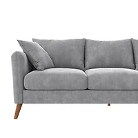 Novogratz Magnolia Reversible Sectional Sofa with Pillows