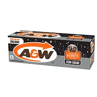 A&W Zero Sugar Root Beer® 355mL Cans, 12 Pack