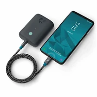 Nimble PowerKnit USB-C to USB-C 3ft 60W PD Fast Charge Cable Space Gray