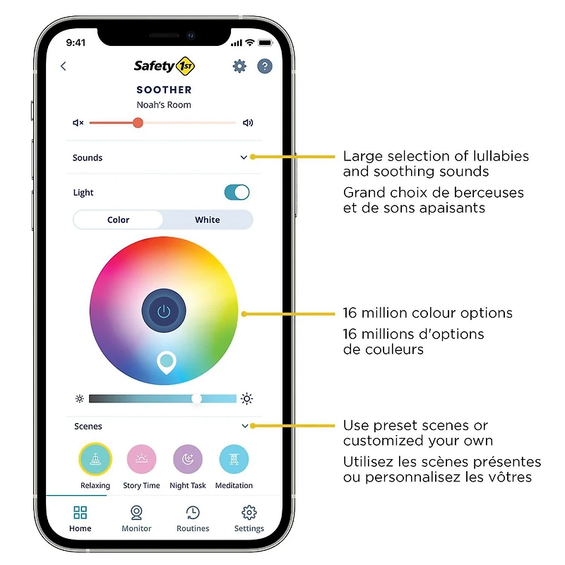 Sucette Intelligente avec Lumière & Son de Connecte Safety 1st