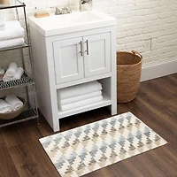Hometrends Houndstooth Cotton Bath Mat