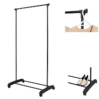 Mainstays Porte-vêtements simple tige simple, noir