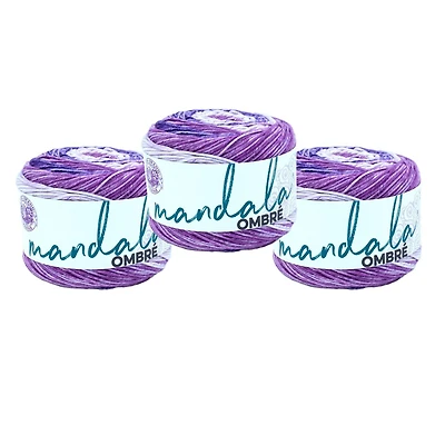 Fil Lion Brand Mandala® Ombre Fil #4 Poids Moyen/Pire 150g/315m 3-Paquet