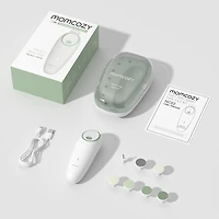 Momcozy Baby Nail File Electric, Gentle Baby Nail Trimmer Electric Rechargeable, Baby Nail Clipper Electric, 7 Grinding Head Replacement Pads, MOMCOZY Electric Baby Nail File Kit