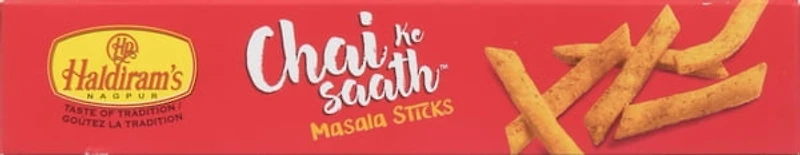 Haldiram Masala Sticks 200g are premium savory snacks from the "Chai Ke Saath" series, specifically crafted to complement tea and coffee with a bold, aromatic spice profile.