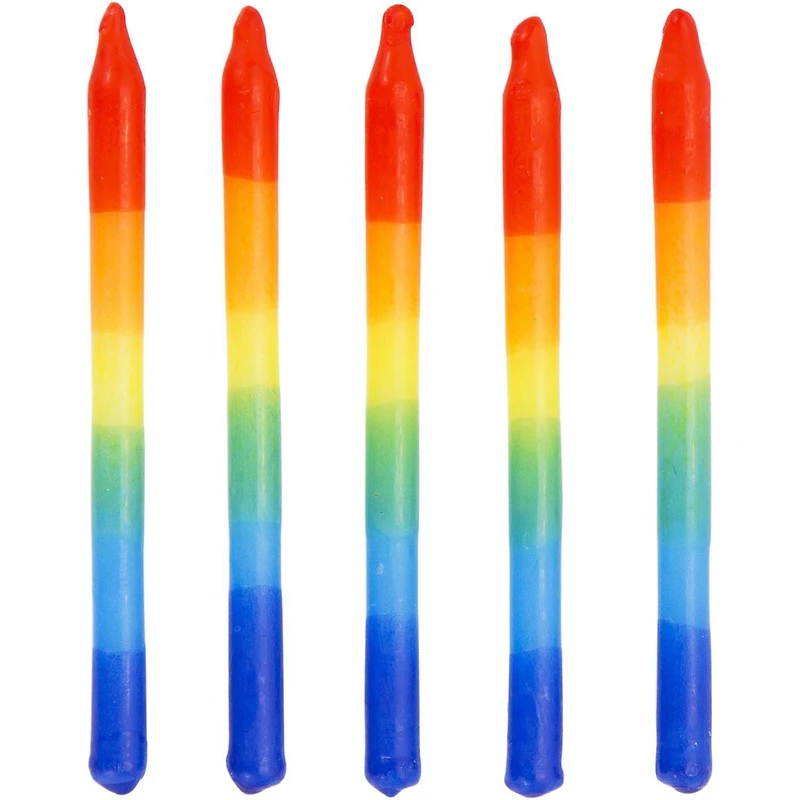 Chandelles d'anniversaire à couleur dégradée