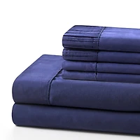 Marina Decoration Ultra Soft Silky Deep Pocket Solid Rayon from Bamboo Bedding All Season Sheet Set