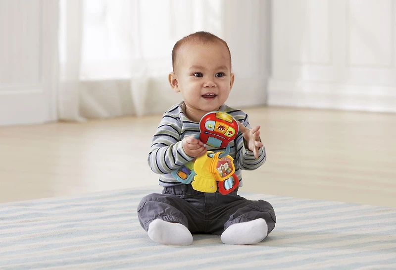 VTech Mon hochet p'tites clés magiques - Fausse clé jouet avec lumières et sons - Version anglaise