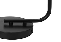 Monarch Specialties  Luminaire, 20"h, Lampe De Table, Port Usb Inclus, Béton Noir, Ombre De Verre, Moderne
