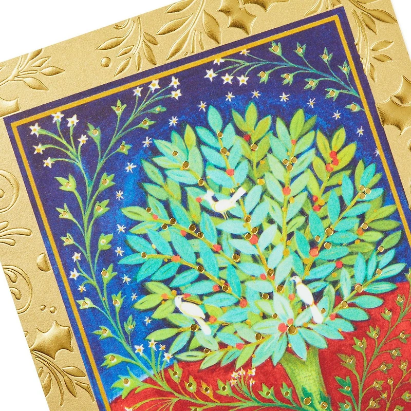 Hallmark UNICEF Boxed Christmas Cards, Peaceful Holly Tree (20 Cards and 21 Envelopes)