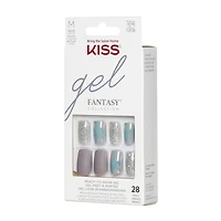 KISS Gel Fantasy - Wake up Call 3D - Fake Nails, 28 Count, Medium