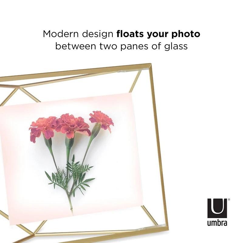 Cadre photo Umbra Prisma, laiton mat