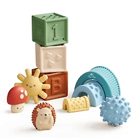 Itzy Ritzy Itzy Blocks Jouet à empiler et à emboîter pour nourrissons, 6 mois et plus