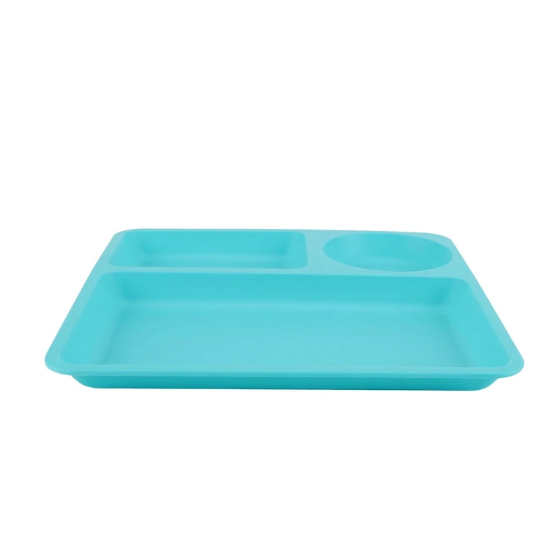 Assiette divisée en polypropylène bleu sarcelle pour enfants Mainstays 9,5 pouces 1 pièce