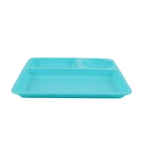Assiette divisée en polypropylène bleu sarcelle pour enfants Mainstays 9,5 pouces 1 pièce