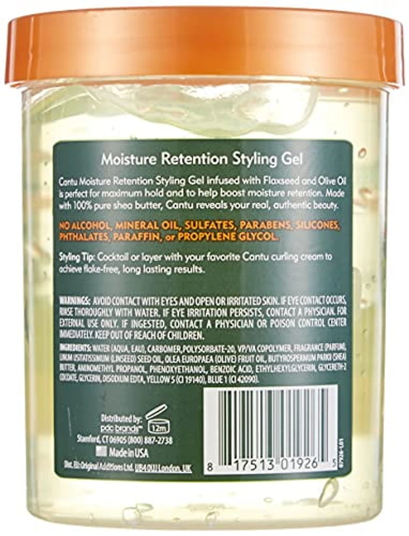 Cantu Max Hold Moisture Retention Gel, 524g