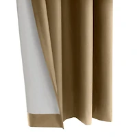 Loft Living Augustow Blackout Grommet Single Curtain Panel 52 x 108 in Sand